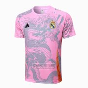 Camiseta De Futbol de Entrenamiento Real Madrid Dragon 2024-2025 Rosa