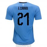 Camiseta de Futbol Uruguay Jugador E.cavani Primera 2018