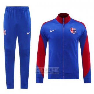 Chandal de Chaqueta del Barcelona 2024-2025 Azul