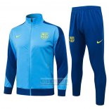 Chandal de Chaqueta del Barcelona Nino 2025-2026 Azul