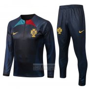 Chandal de Sudadera del Portugal 2022-2023 Negro