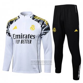 Chandal de Sudadera del Real Madrid Nino 2025-2026 Blanco