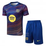 Chandal del Barcelona Manga Corta 2025-2026 Azul Amarillo - Pantalon Corto