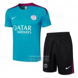 Chandal del Paris Saint-Germain Manga Corta 2024-2025 Verde - Pantalon Corto