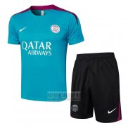 Chandal del Paris Saint-Germain Manga Corta 2024-2025 Verde - Pantalon Corto