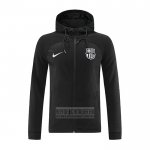 Chaqueta con Capucha del Barcelona 2022-2023 Negro