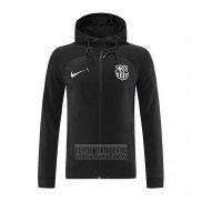 Chaqueta con Capucha del Barcelona 2022-2023 Negro