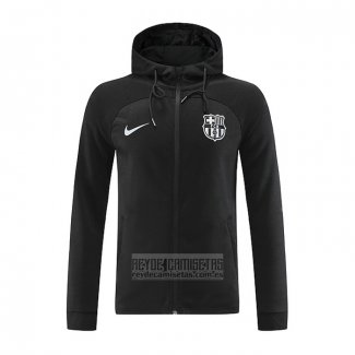 Chaqueta con Capucha del Barcelona 2022-2023 Negro