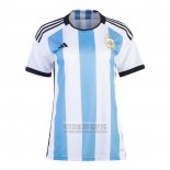 Camiseta De Futbol Argentina 3 Estrellas Primera Mujer 2022