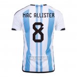 Camiseta De Futbol Argentina Jugador Mac Allister Primera 2022