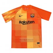 Camiseta De Futbol Barcelona Portero 2021-2022 Naranja