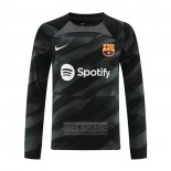 Camiseta De Futbol Barcelona Portero Manga Larga 2023-2024 Negro