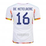 Camiseta De Futbol Belgica Jugador De Ketelaere Segunda 2022
