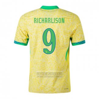 Camiseta De Futbol Brasil Jugador Richarlison Primera 2024