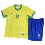 Camiseta De Futbol Brasil Primera Nino 2024