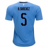 Camiseta De Futbol Uruguay Jugador A.sanchez Primera 2018