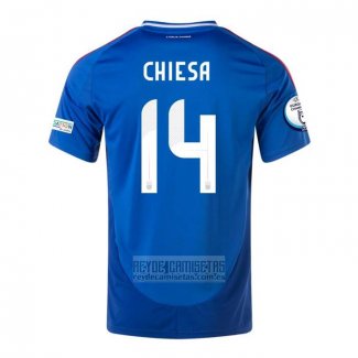 Camiseta De Futbol Italia Jugador Chiesa Primera 2024-2025