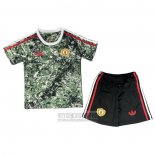 Camiseta De Futbol Manchester United X Stone Roses Nino 2024-2025