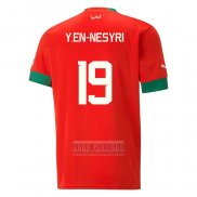 Camiseta De Futbol Marruecos Jugador Y.En-Nesyri Primera 2022