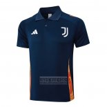 Camiseta De Futbol Polo del Juventus 2024-2025 Azul