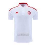 Camiseta De Futbol Polo del Manchester United 2022-2023 Blanco