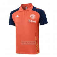 Camiseta De Futbol Polo del Manchester United 2024-2025 Naranja
