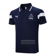 Camiseta De Futbol Polo del Olympique Marsella 2022-2023 Azul
