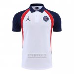 Camiseta De Futbol Polo del Paris Saint-Germain Jordan 2022-2023 Blanco