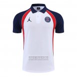 Camiseta De Futbol Polo del Paris Saint-Germain Jordan 2022-2023 Blanco