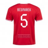 Camiseta De Futbol Polonia Jugador Bednarek Segunda 2022