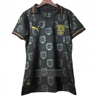 Camiseta De Futbol Portugal Special Mujer 2025 Negro