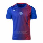 Camiseta De Futbol Pre Partido del Paris Saint-Germain 2025-2026 Azul Rojo