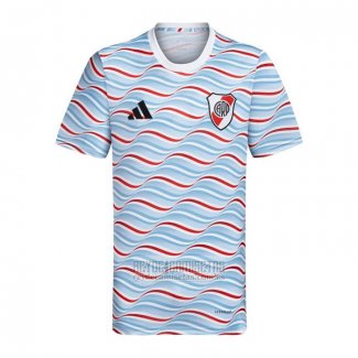Camiseta De Futbol Pre Partido del River 2024 Azul