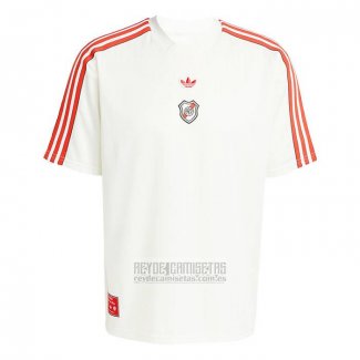Camiseta De Futbol Pre Partido del River Plate 2025-2026 Blanco