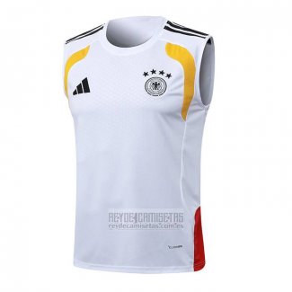 Camiseta De Futbol de Entrenamiento Alemania Sin Mangas 2025-2026 Blanco