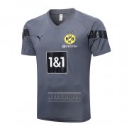 Camiseta De Futbol de Entrenamiento Borussia Dortmund 2022-2023 Gris