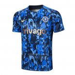 Camiseta De Futbol de Entrenamiento Chelsea 2023-2024 Azul