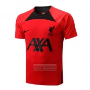 Camiseta De Futbol de Entrenamiento Liverpool 2022-2023 Rojo