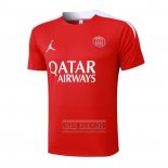 Camiseta De Futbol de Entrenamiento Paris Saint-Germain Jordan 2024-2025 Rojo