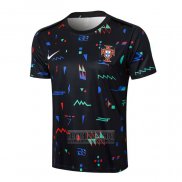 Camiseta De Futbol de Entrenamiento Portugal 2024-2025 Negro
