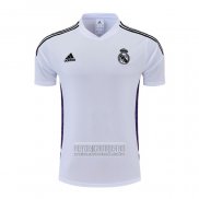 Camiseta De Futbol de Entrenamiento Real Madrid 2022-2023 Blanco y Purpura