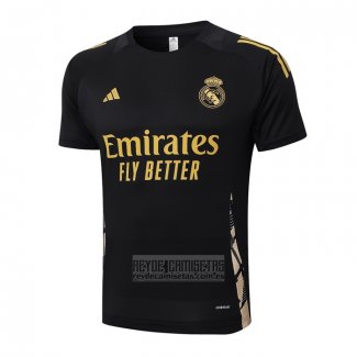 Camiseta De Futbol de Entrenamiento Real Madrid 2024-2025 Negro