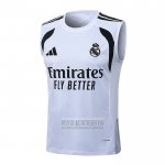 Camiseta De Futbol de Entrenamiento Real Madrid Sin Mangas 2025-2026 Blanco