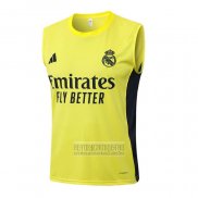 Camiseta De Futbol de Entrenamiento Real Madrid Sin Mangas 2025-2026 Amarillo