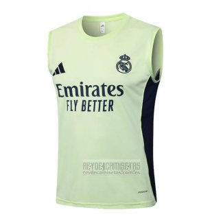 Camiseta De Futbol de Entrenamiento Real Madrid Sin Mangas 2025-2026 Verde