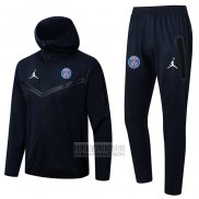 Chandal con Capucha del Paris Saint-Germain 2022-2023 Azul