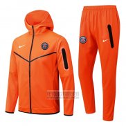 Chandal con Capucha del Paris Saint-Germain 2022-2023 Naranja