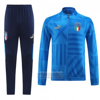 Chandal de Chaqueta del Italia 2022-2023 Azul