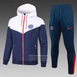 Chandal de Rompevientos del Paris Saint-Germain 2024-2025 Azul Blanco