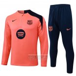 Chandal de Sudadera del Barcelona Nino 2025-2026 Naranja